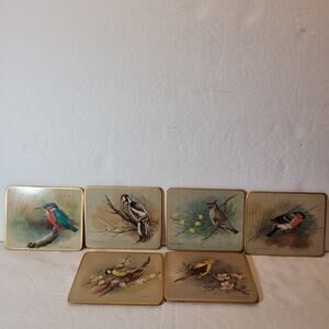 Basil Ede Rare/Vintage Bird Cork Coasters
